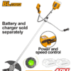 Cordless string trimmer and brush cutter