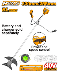 Cordless string trimmer and brush cutter