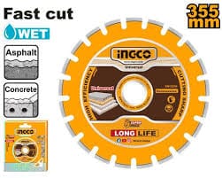 Diamond disc for asphalt and concrete cutting