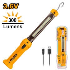 Cordless work lamp