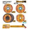Cutting and grinding disc set