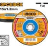 Abrasive metal cutting disc set