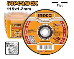 Abrasive metal cutting disc set