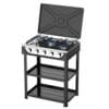 Gas stove with shelf