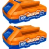 2 Pcs Battery Pack 20V 2Ah