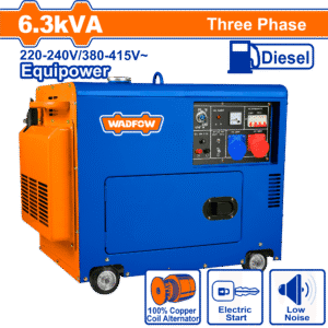 Silent Diesel Generator Three Phase 6.3KW
