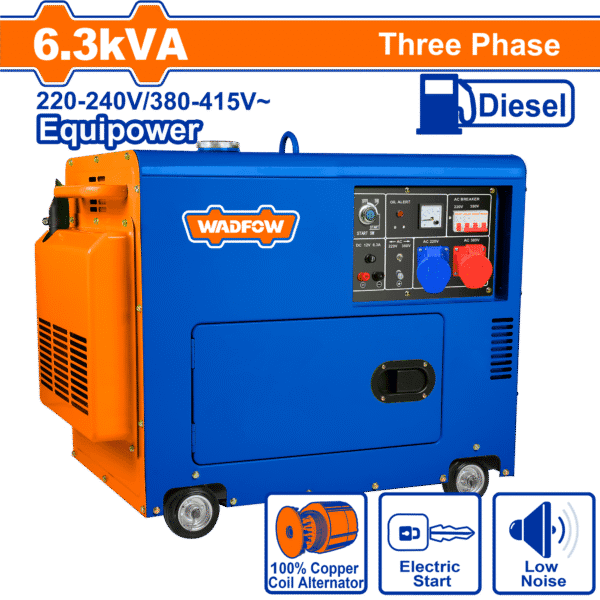 Silent Diesel Generator Three Phase 6.3KW