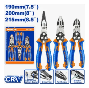 3 Pcs Compound Action Pliers Set