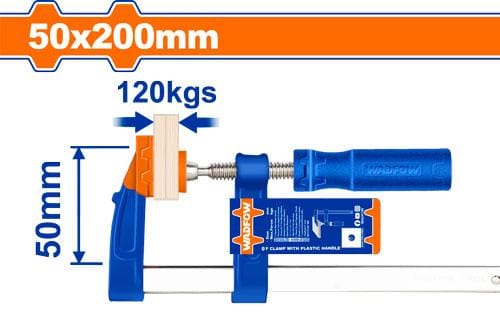 F Clamp With Plastic Handle 50x200mm