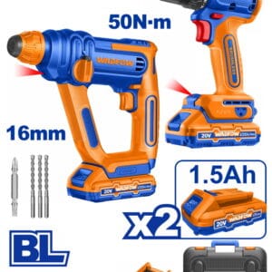 Cordless 20V Drill 50Nm+Rotary Hammer 16mm