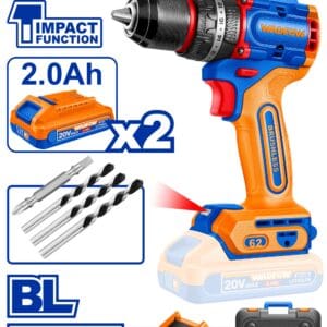 Compact Brushless Cordless Impact Drill 20V