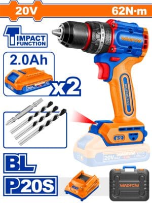 Compact Brushless Cordless Impact Drill 20V