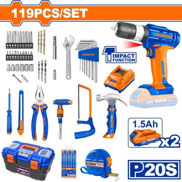 119 Pcs Tools Set 20V