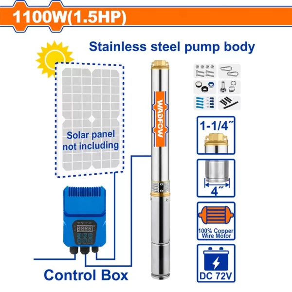 Solar Deep Well Pump 1.5 HP