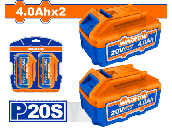 2 Pcs Battery Pack 20V 4Ah
